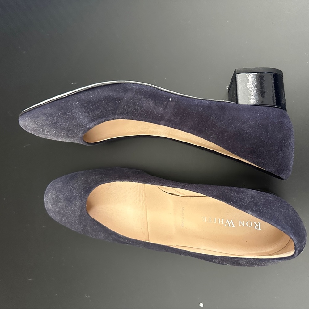 Ron White velvet heels